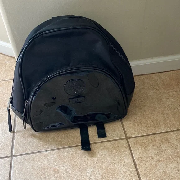 black versace mini backpack Versace | Bags | Versace Parfums Mini Backpack Black With Minor Scratches  In The Front